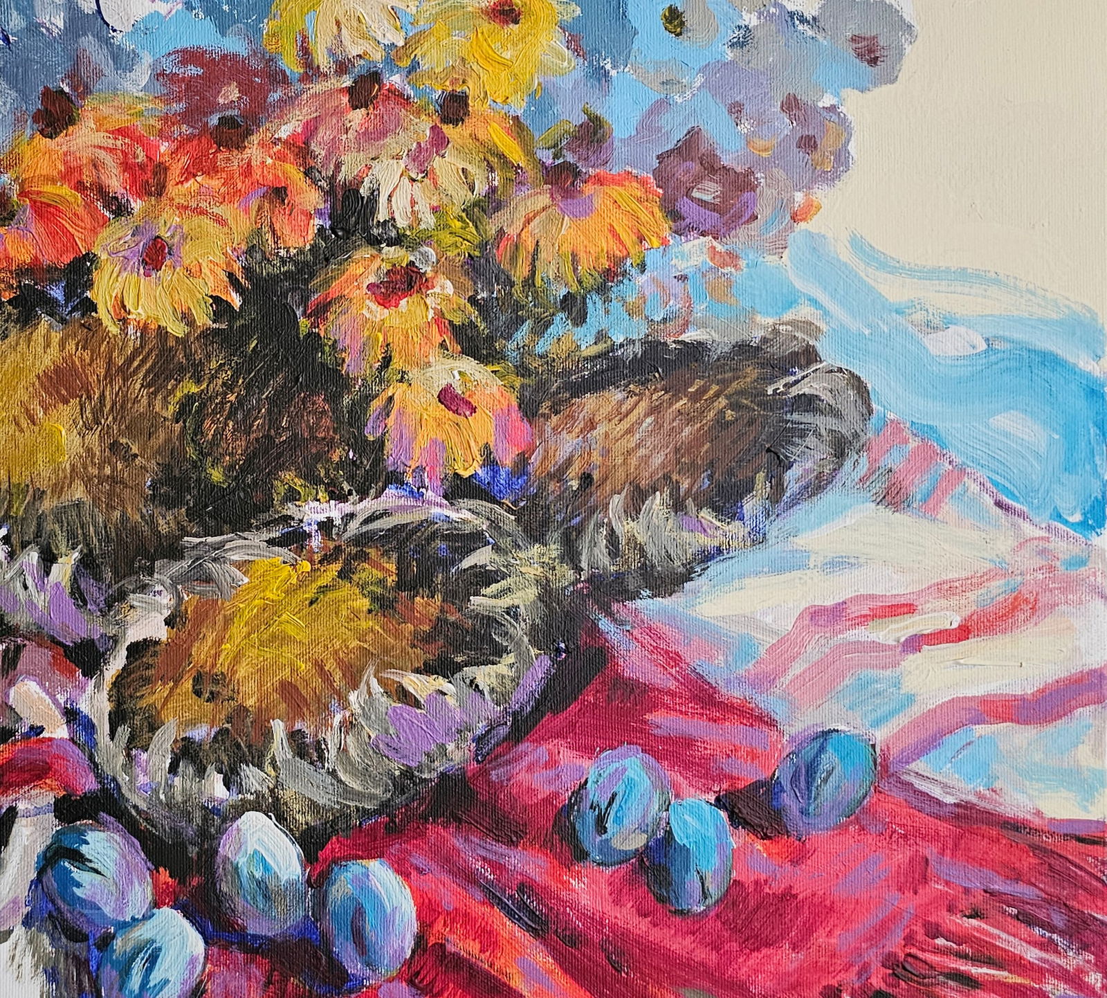 Acrylic painting Gifts of autumn Vyacheslav Petrovich Babac - 9