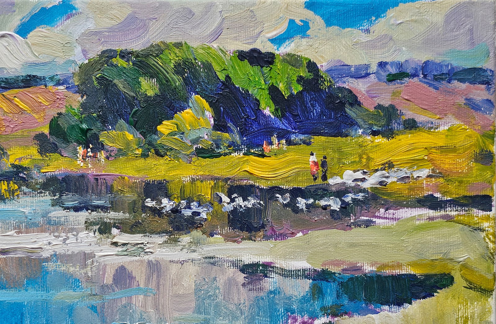 Acrylic painting on the bet Vyacheslav Petrovich Babac - 4