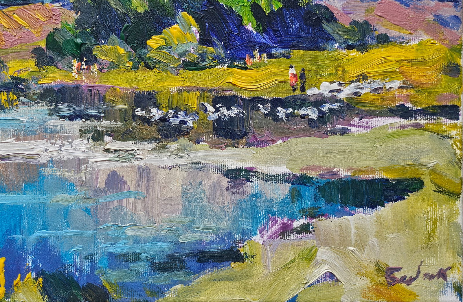 Acrylic painting on the bet Vyacheslav Petrovich Babac - 6