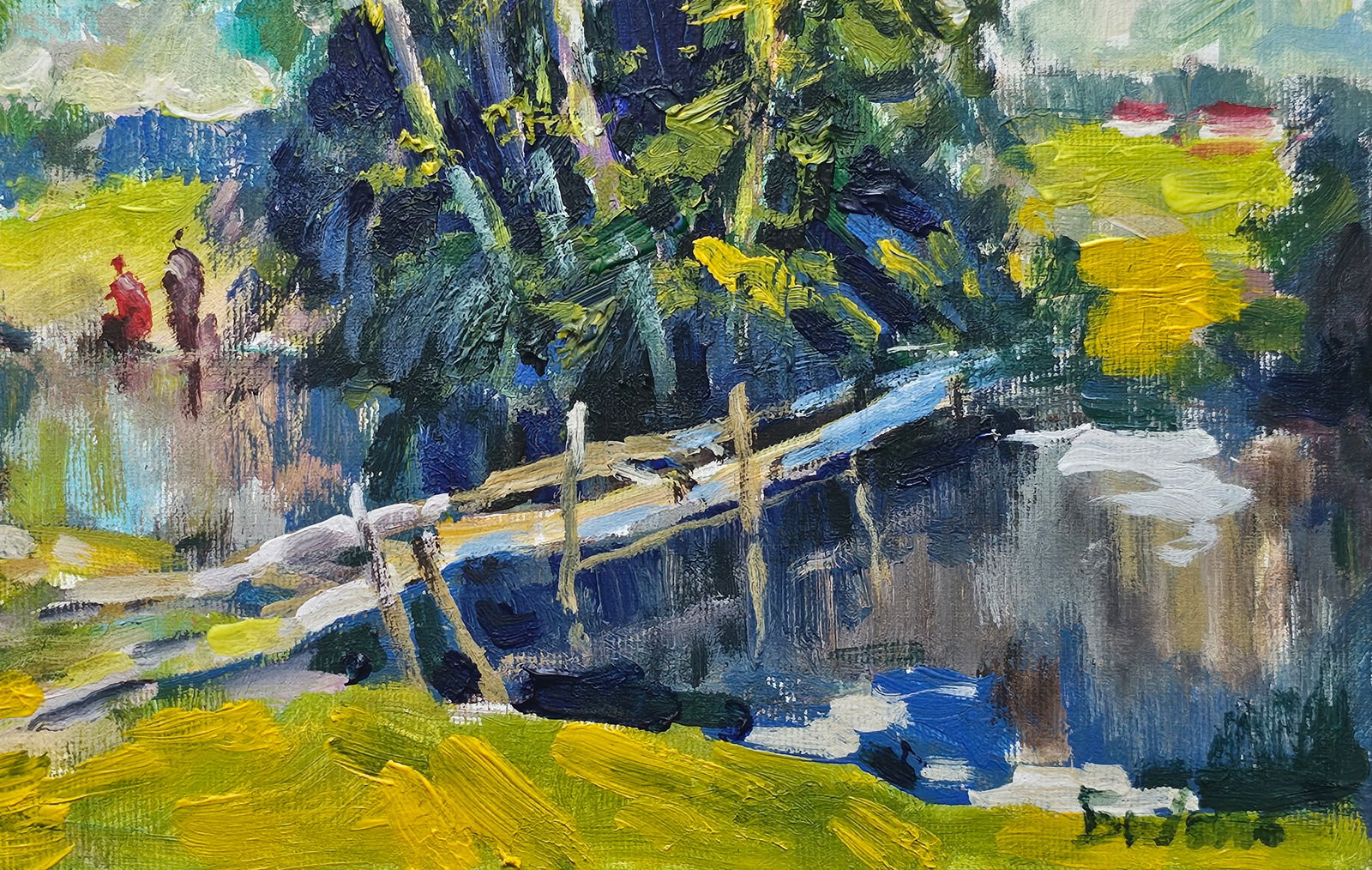 Acrylic painting Fishermen Vyacheslav Petrovich Babac - 6