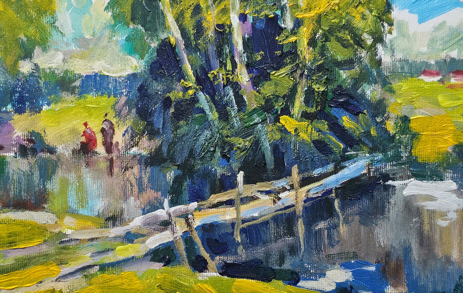 Acrylic painting Fishermen Vyacheslav Petrovich Babac - 7