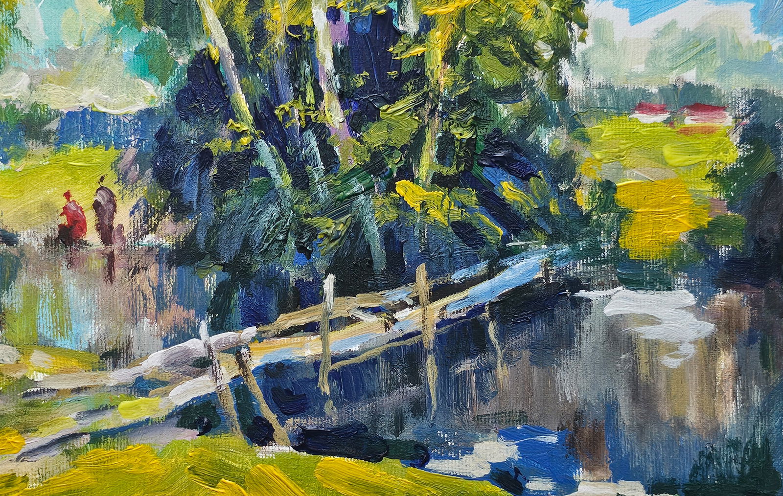 Acrylic painting Fishermen Vyacheslav Petrovich Babac - 9