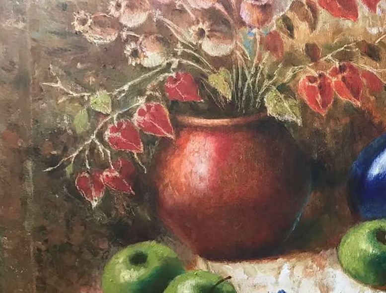 Oil painting Apple still life Maria Mitrick - 4