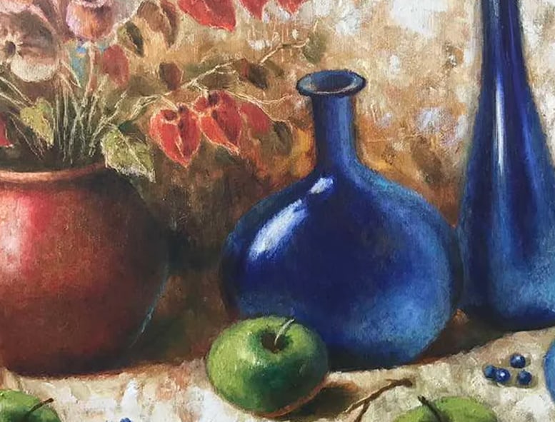 Oil painting Apple still life Maria Mitrick - 5