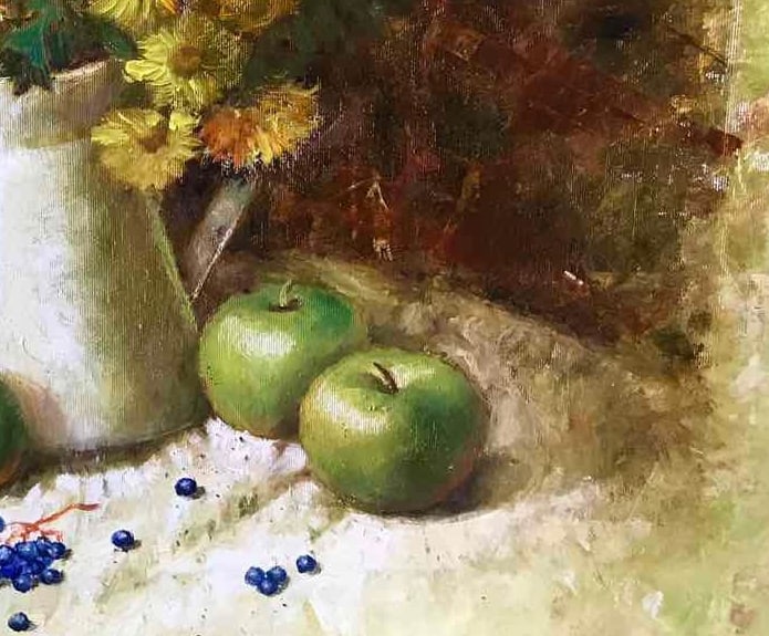 Oil painting Autumn still life Maria Mitrick - 9