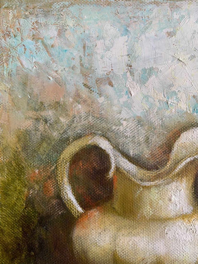 Oil painting Ukrainian tableware Maria Mitrick - 6