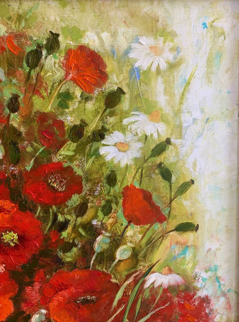 Oil painting Poppies Maria Mitrick - 3