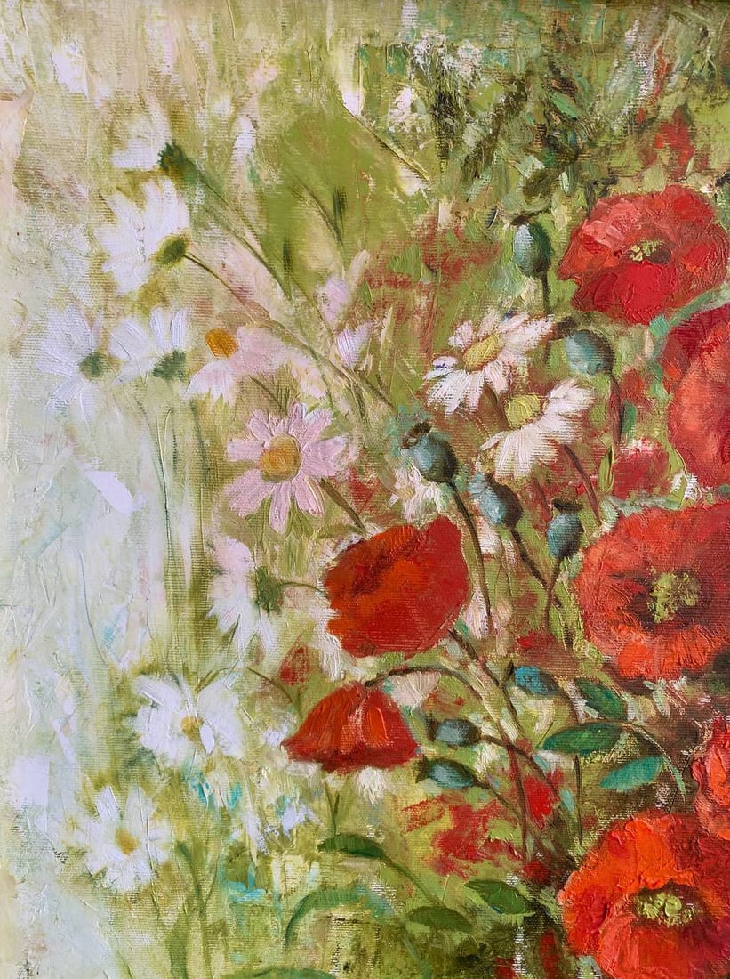 Oil painting Poppies Maria Mitrick - 6