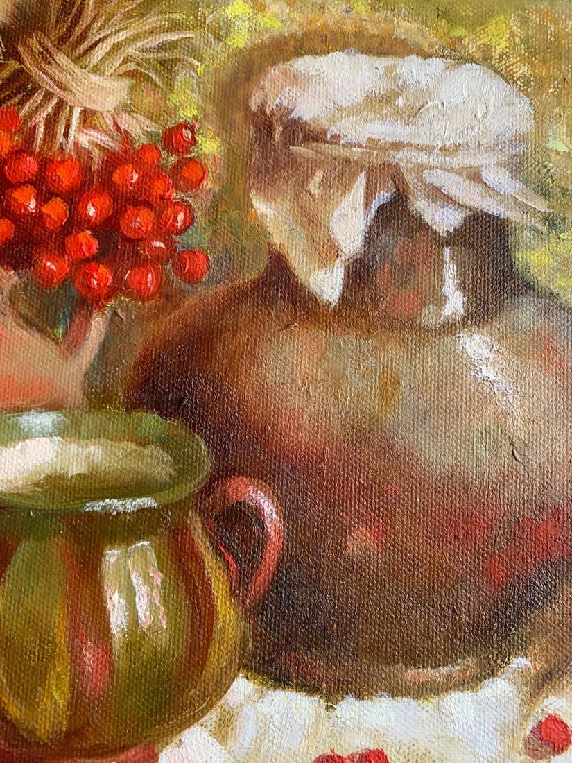 Oil painting Christmas eve Maria Mitrick - 2