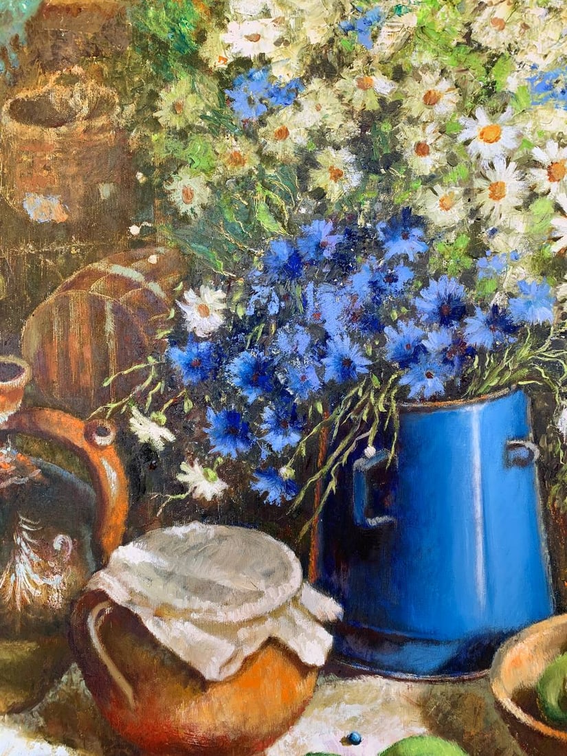 Oil painting Rural still life Maria Mitrick - 2