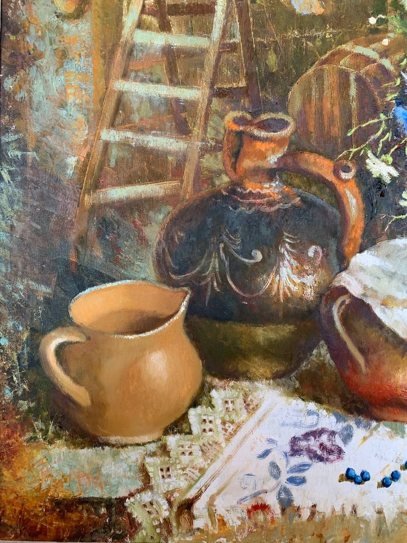 Oil painting Rural still life Maria Mitrick - 5
