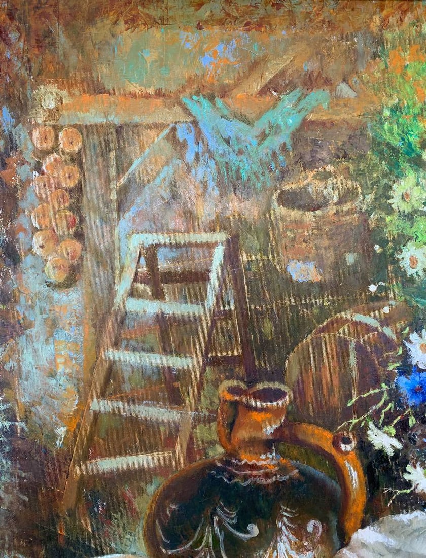 Oil painting Rural still life Maria Mitrick - 6