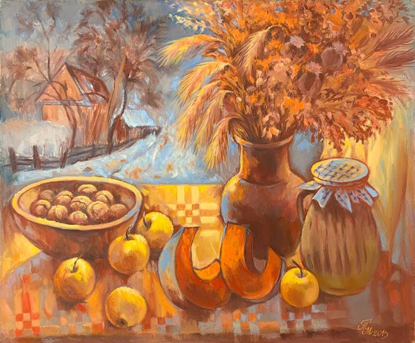 Oil painting Good harvest Maria Mitrick (1 of 2)