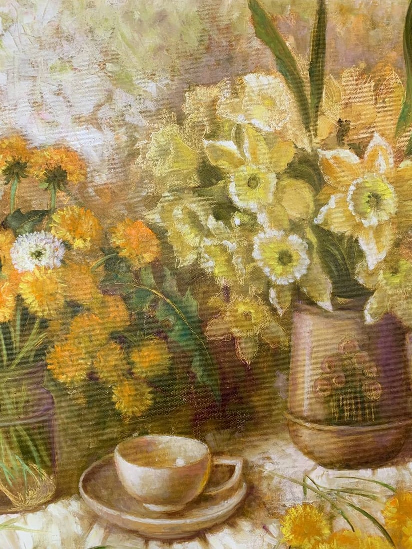 Oil painting Spring flowers Maria Mitrick - 2