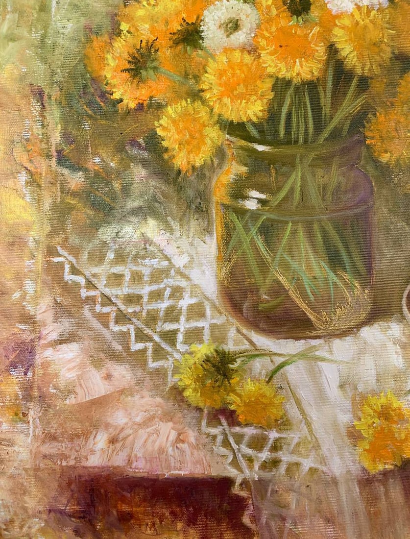 Oil painting Spring flowers Maria Mitrick - 6