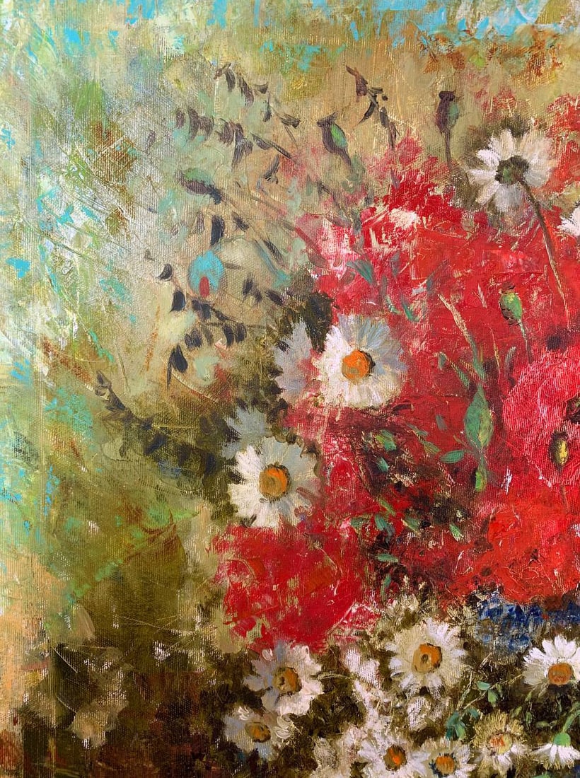 Oil painting Wildflowers Maria Mitrick - 3