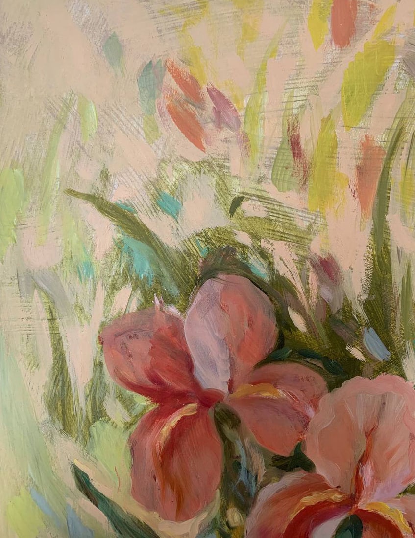 Oil painting irises Maria Mitrick - 6