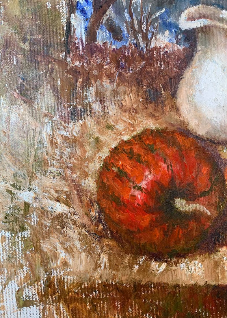 Oil painting winter still life Maria Mitrick - 5