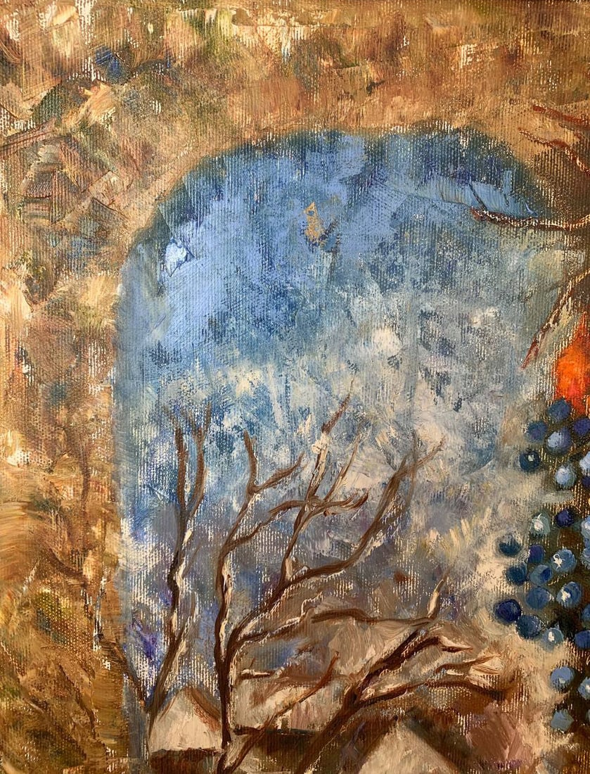 Oil painting winter still life Maria Mitrick - 6