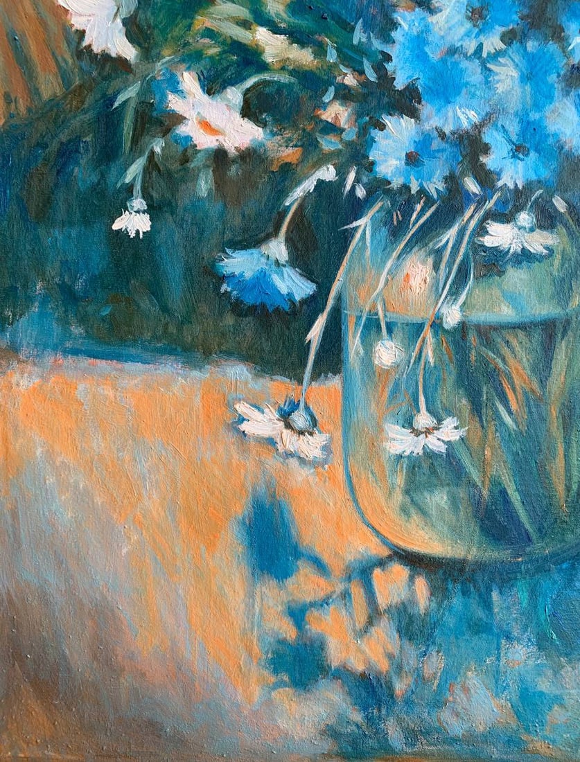 Oil painting Wildflowers Maria Mitrick - 5