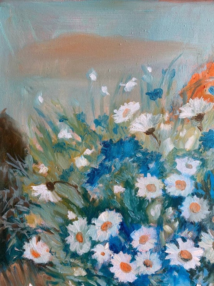 Oil painting Wildflowers Maria Mitrick - 6