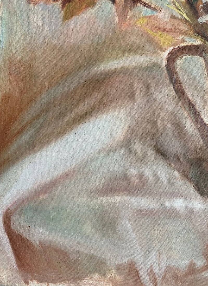 Oil painting dried roses Maria Mitrick - 5