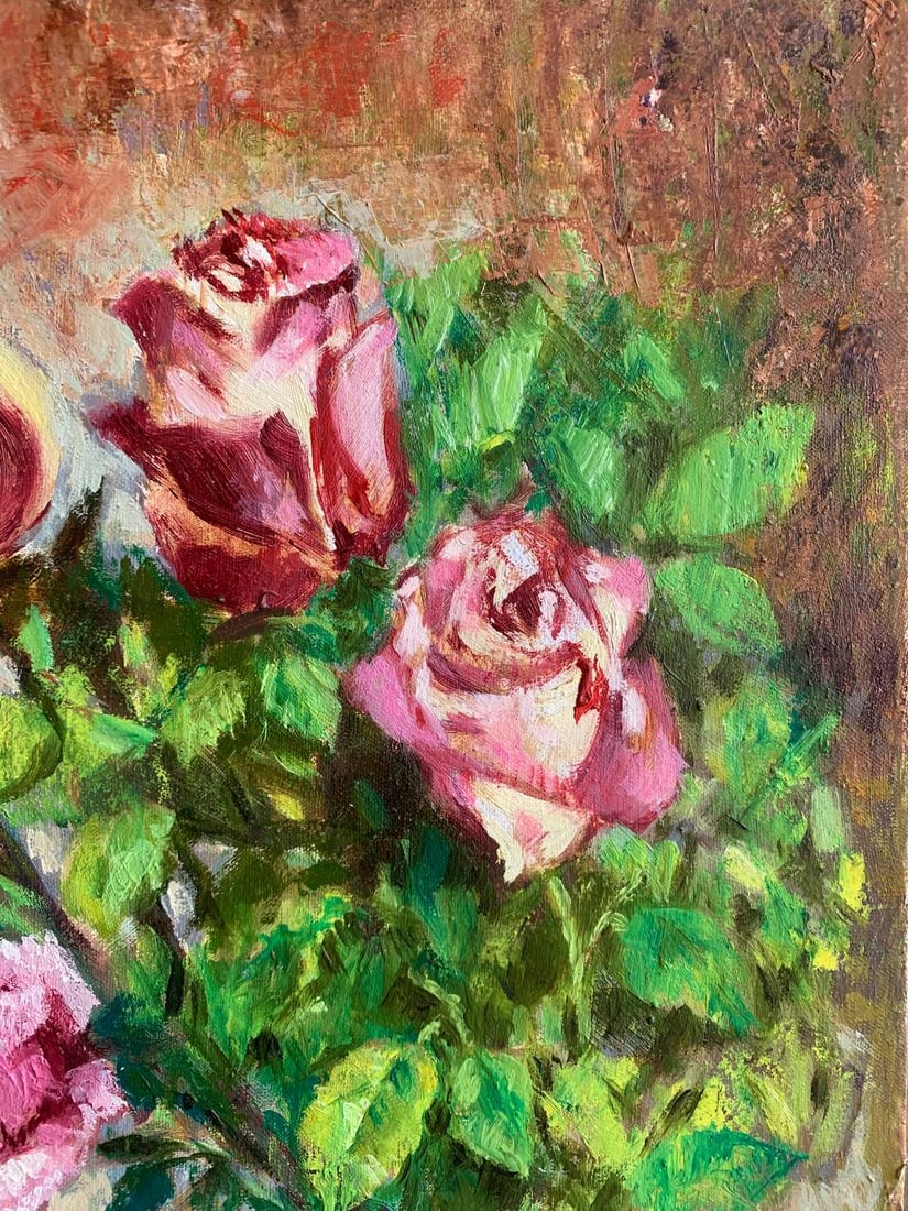 Oil painting morning coffee Maria Mitrick - 3