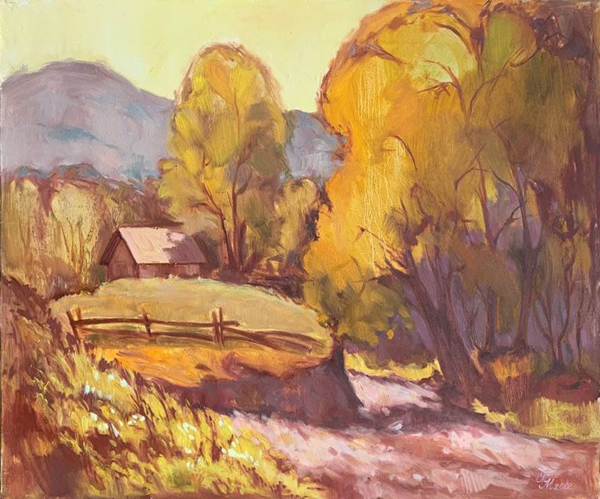 Oil painting rural motif Maria Mitrick (1 of 7)