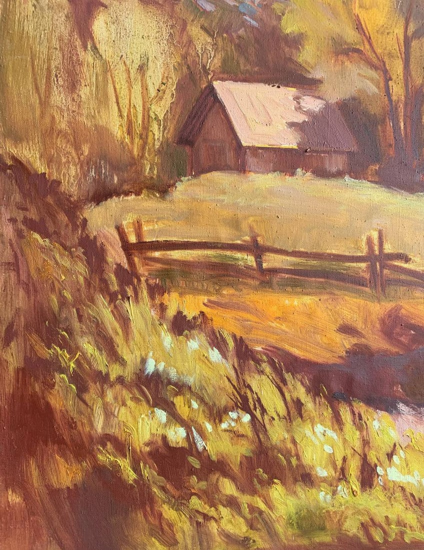 Oil painting rural motif Maria Mitrick - 5