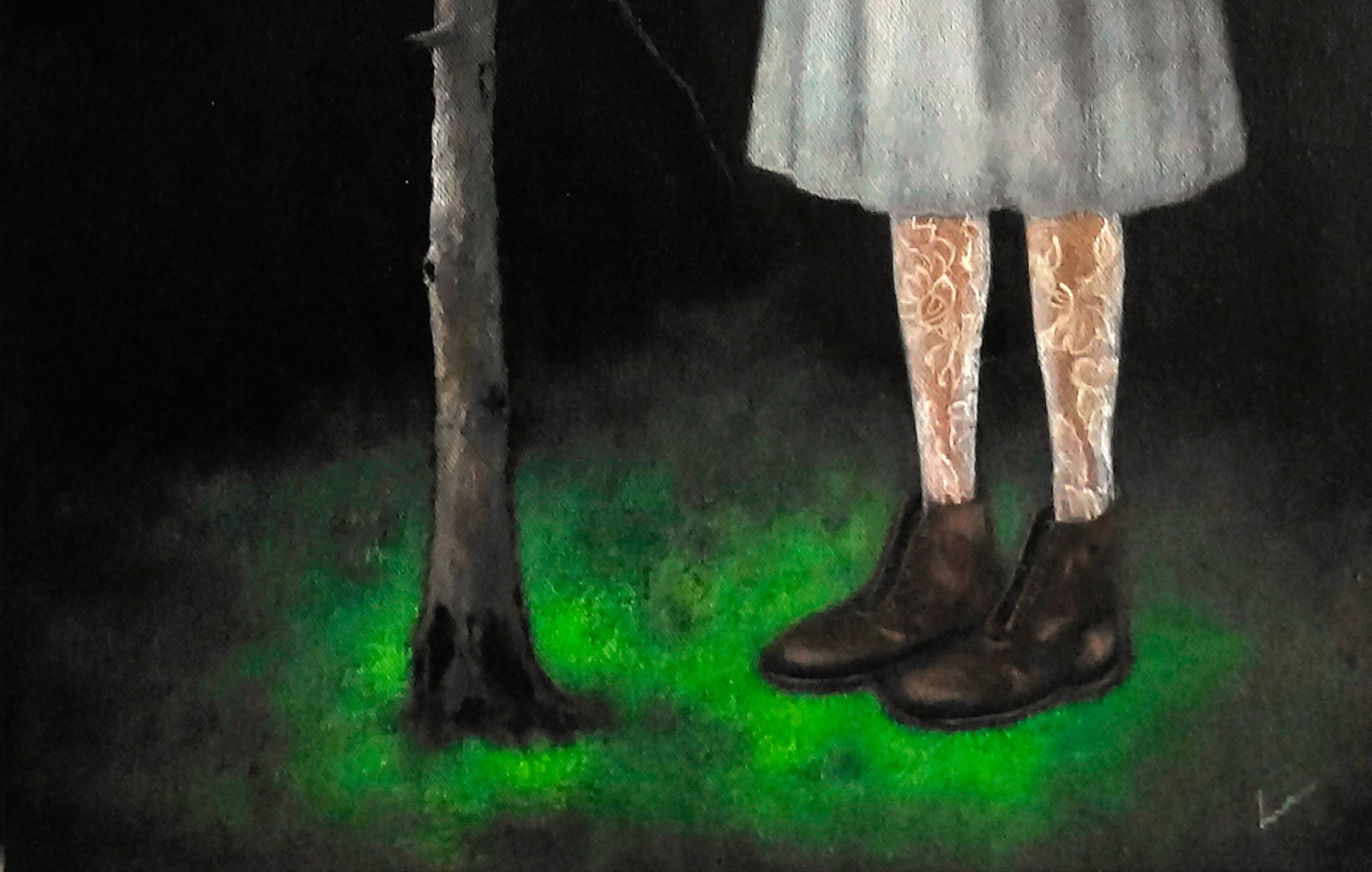 Oil painting Woman in white Ukrainian painter - 8