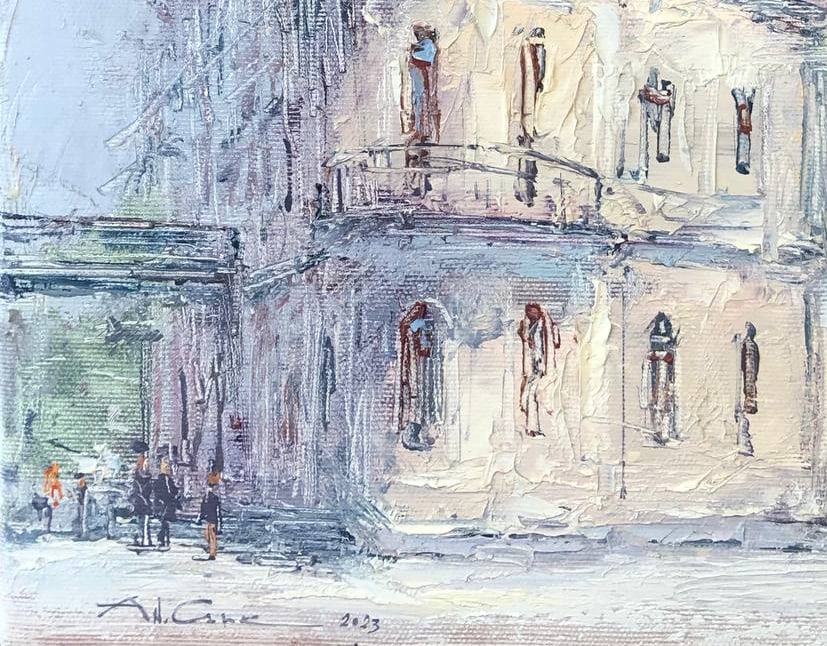 Oil painting Kyiv, National Philharmonic of Ukraine Andrii G. - 3