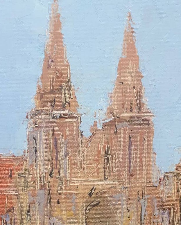 Oil painting Church of St. Nicholas (Kyiv) Andrii G. - 5