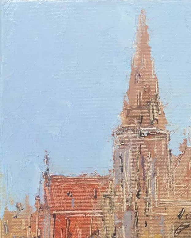 Oil painting Church of St. Nicholas (Kyiv) Andrii G. - 6