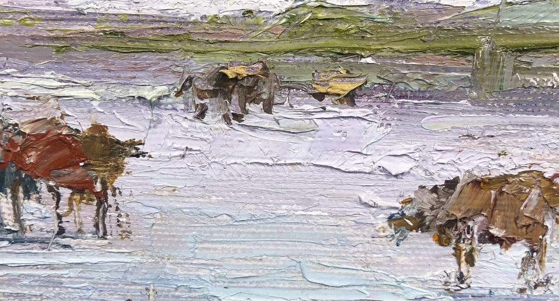 Oil painting Traveling in Georgia, Svaneti Andrii G. - 8