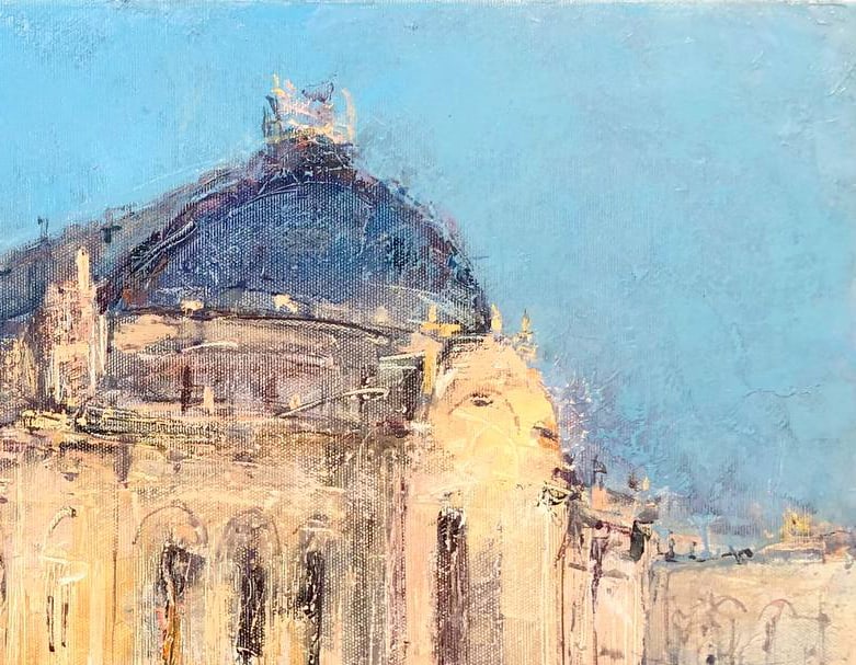 Oil painting Kyiv, Evening at the Opera Andrii G. - 2