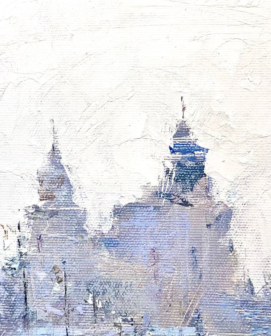 Oil painting Winter morning, Khreshchatyk Street Andrii G. - 3