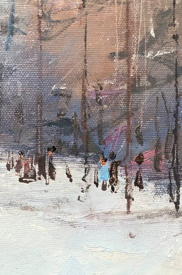 Oil painting Winter morning, Khreshchatyk Street Andrii G. - 4
