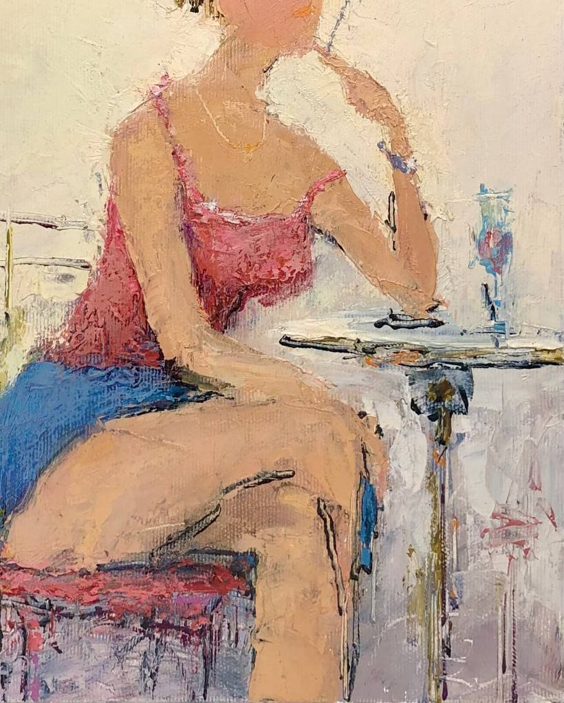 Oil painting Parisienne Andrii G. - 8