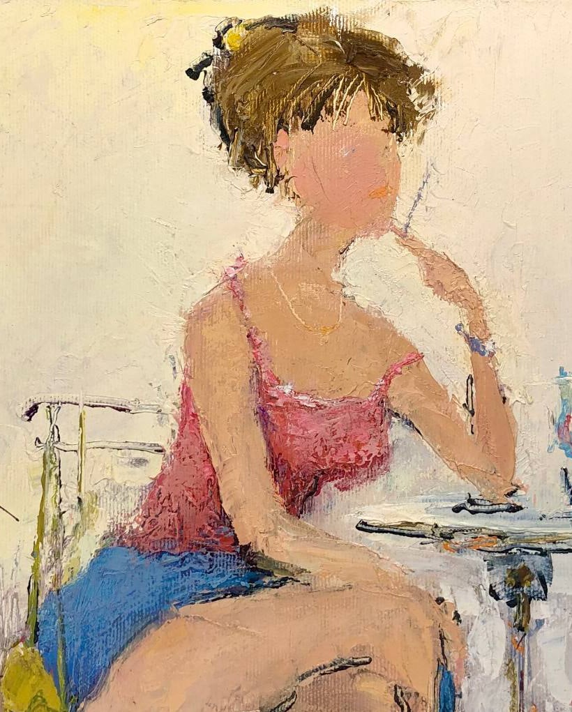 Oil painting Parisienne Andrii G. - 9