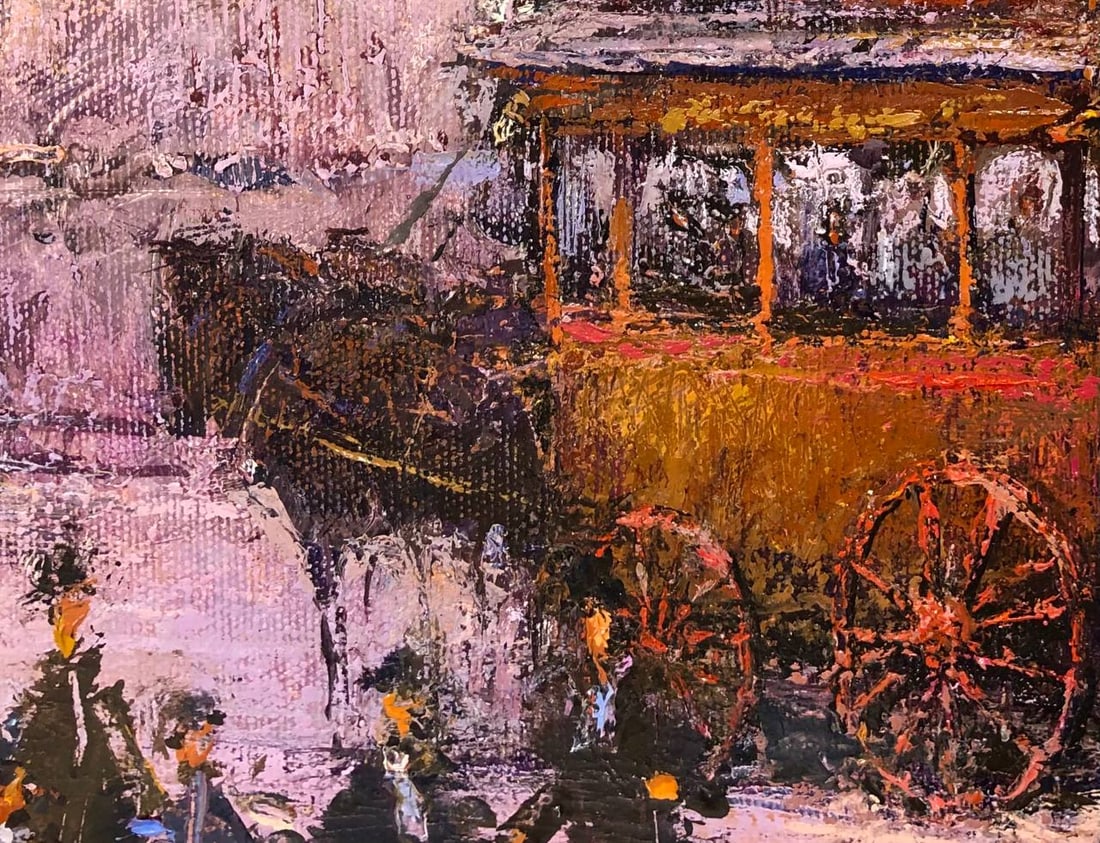 Oil painting Chess game, second name: Children's checkmate Andrii G. - 7