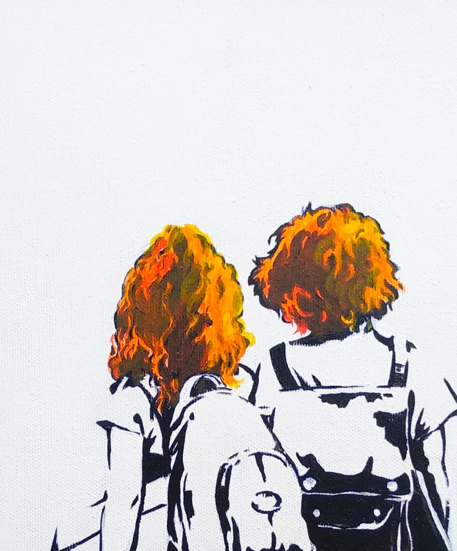 Oil painting Suns a series of paintings B&W M.Goreeva - 3