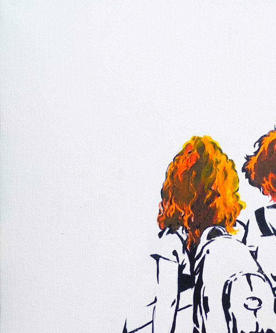 Oil painting Suns a series of paintings B&W M.Goreeva - 4