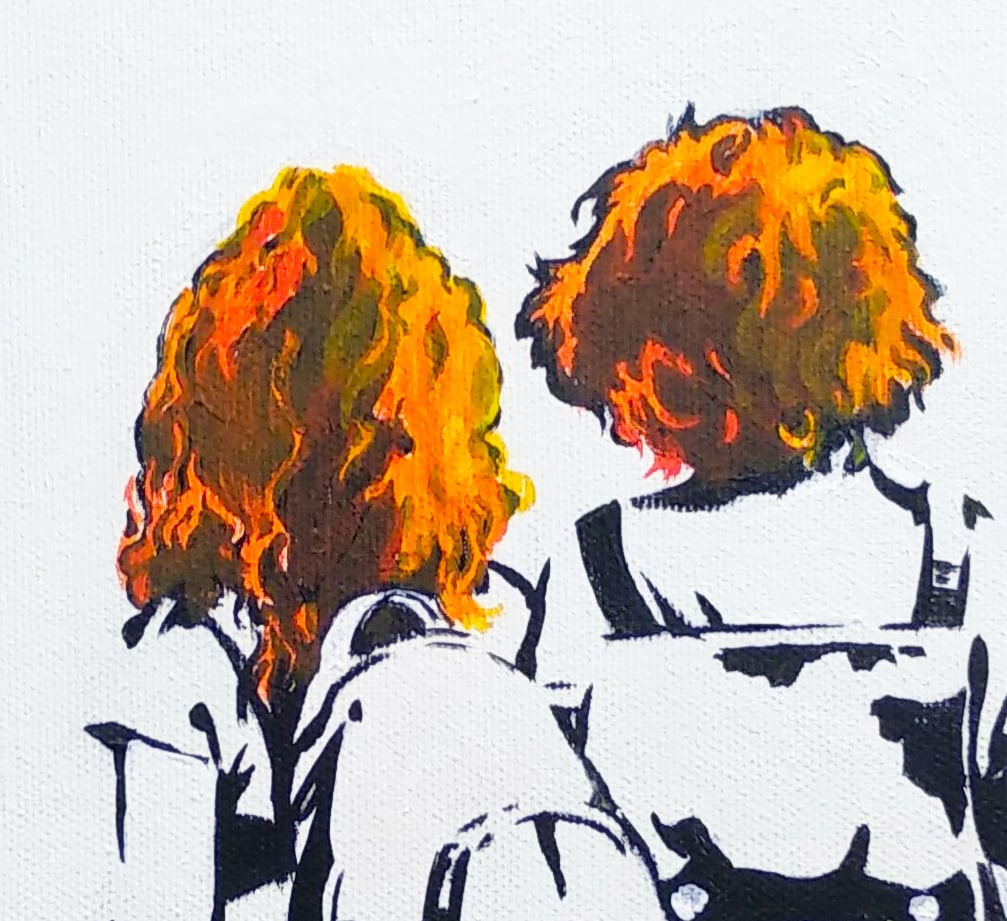 Oil painting Suns a series of paintings B&W M.Goreeva - 8