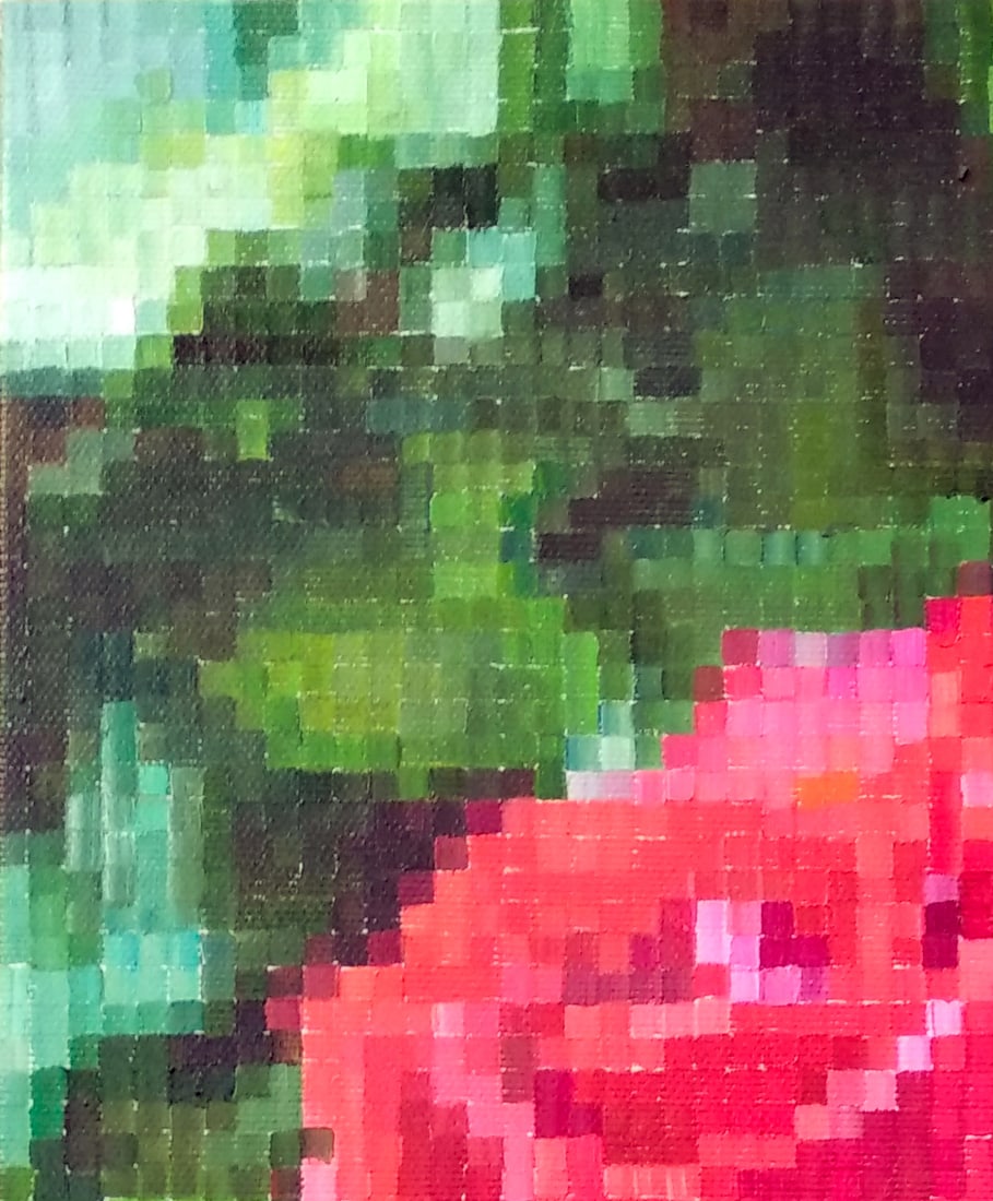 Oil painting Red roses a series of paintings Songs of Ukraine M.Goreeva - 10