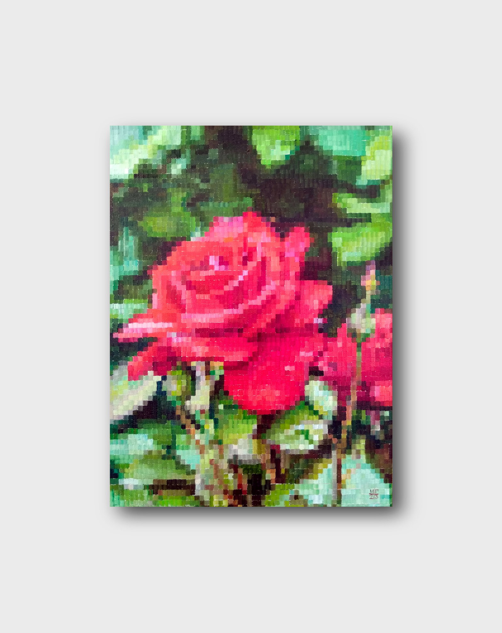 Oil painting Red roses a series of paintings Songs of Ukraine M.Goreeva - 11