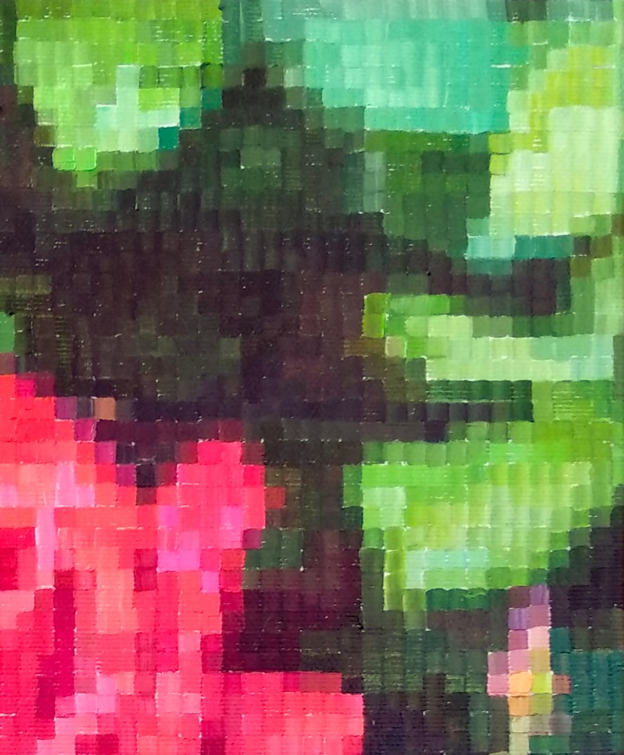 Oil painting Red roses a series of paintings Songs of Ukraine M.Goreeva - 3