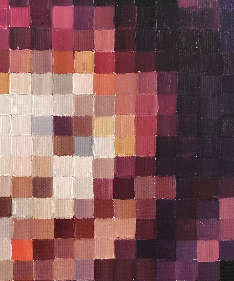 Oil painting Playing the classics. A child's image. Caravaggio a series of paintings Pixel M.Goreeva - 8