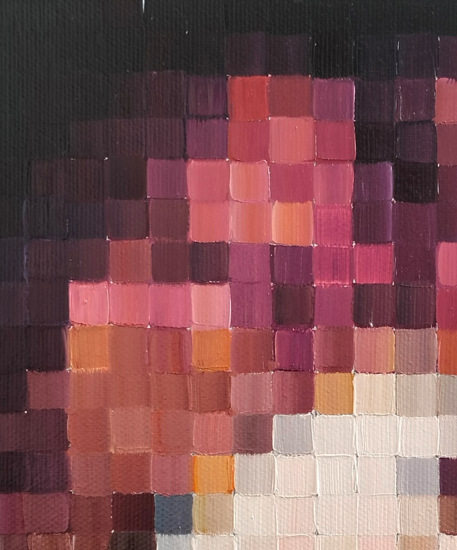 Oil painting Playing the classics. A child's image. Caravaggio a series of paintings Pixel M.Goreeva - 9