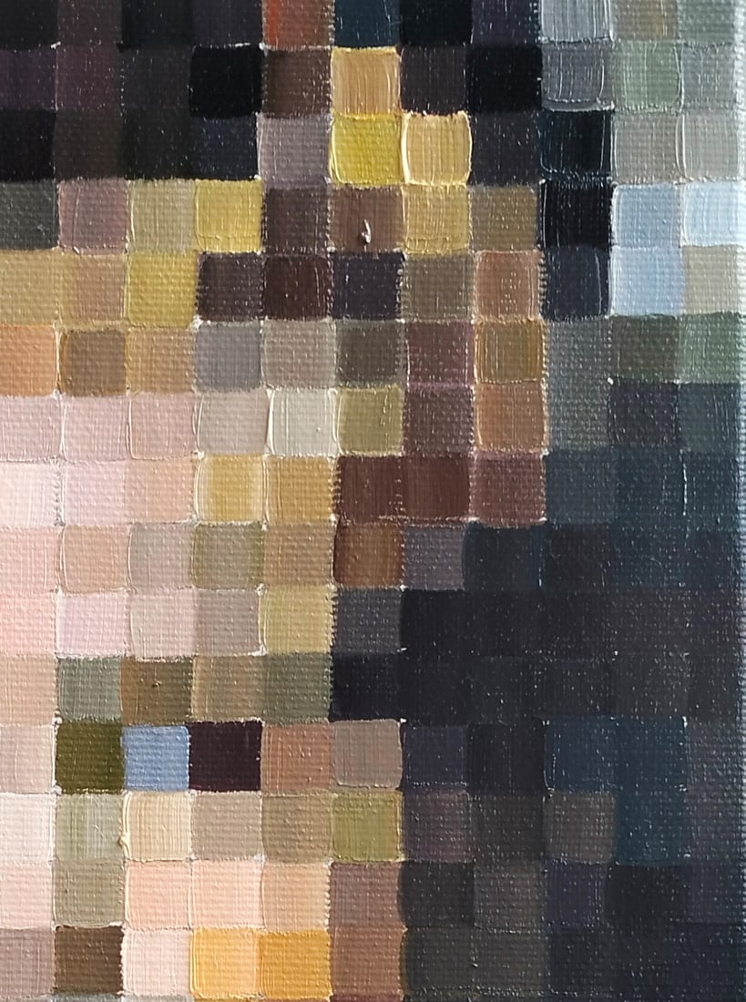 Oil painting Playing the classics. A child's image. Rubens a series of paintings Pixel M.Goreeva - 2