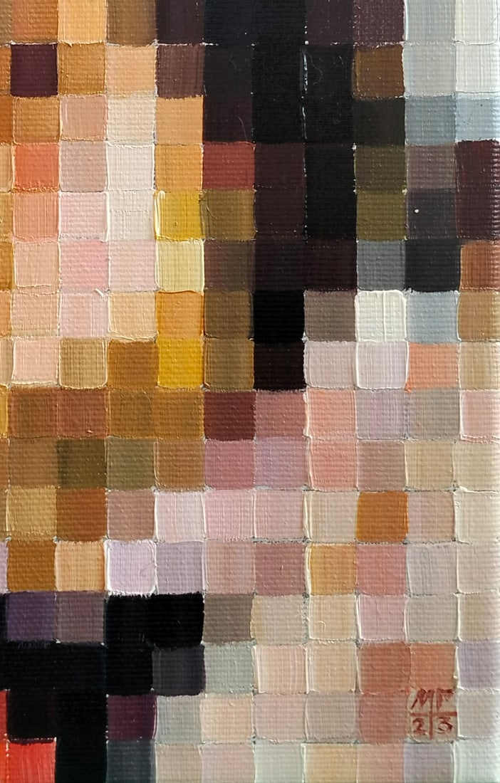 Oil painting Playing the classics. The image of a child. Serov a series of paintings Pixel M.Goreeva - 4